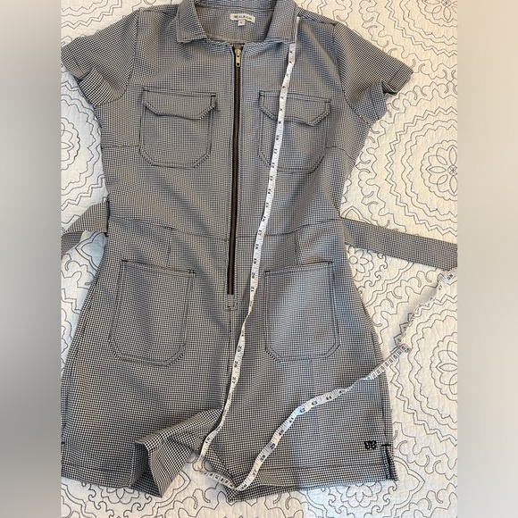NWOT Albion Fit City Romper Houndstooth - RARE - Black & White - Size S - Picture 8 of 15